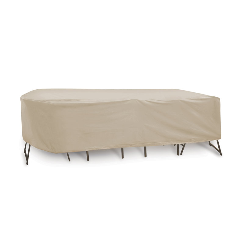 Myrilla Outdoor Patio Dining Set Cover, 30"H x 108" W x 80" D, Tan