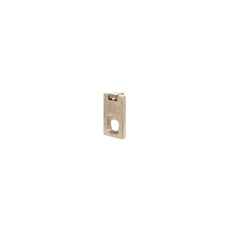 Tab Pendant Pull, White Bronze Light