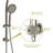 Multi Function Dual Shower Head - Shower System With 4.7" Rain Showerhead, 7-Function Hand Shower, Adjustable Slide Bar-118534843