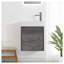 Meuble-lavabo mural 18 po avec lavabo en résine blanche et porte d'armoire à fermeture en douceur 18 po-1356540775-1356540828