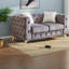 Canapés à compression, causeuse Chesterfield en velours de 61 pouces, maison moderne