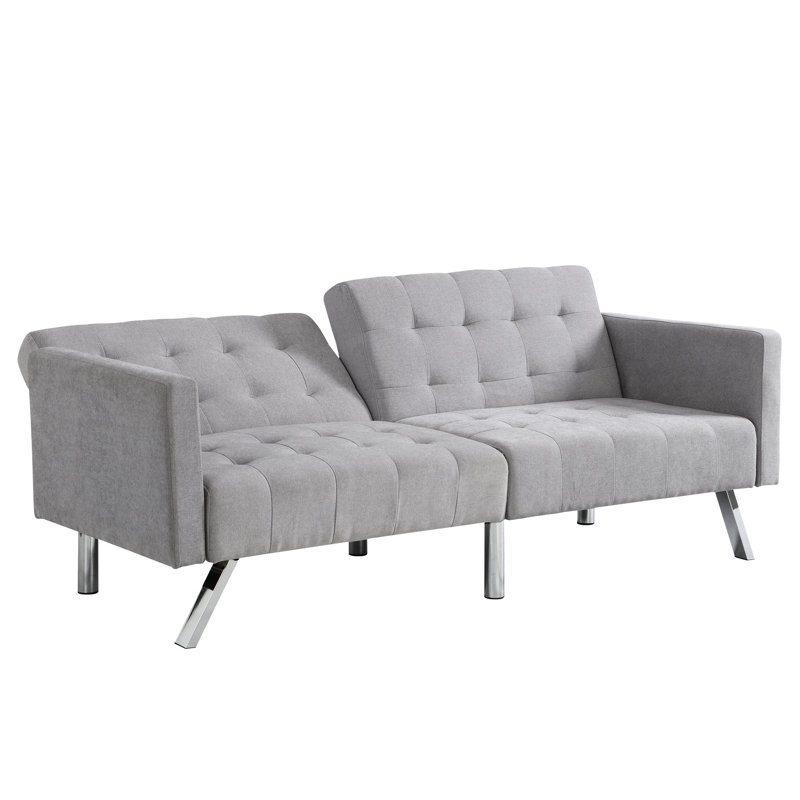 Gris avec dossier divisé pour une utilisation polyvalente des sièges pliants dans une chambre de dortoir pratique, Light Grey