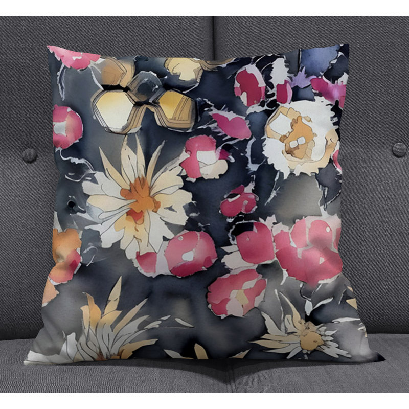 Throw Pillow, 16"H x 16"W, Pillow Cover Only - No Insert