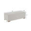Repose-pieds rectangulaire en bois massif