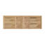 Table de ferme extensible en teck avec trou - teck naturel-36131071