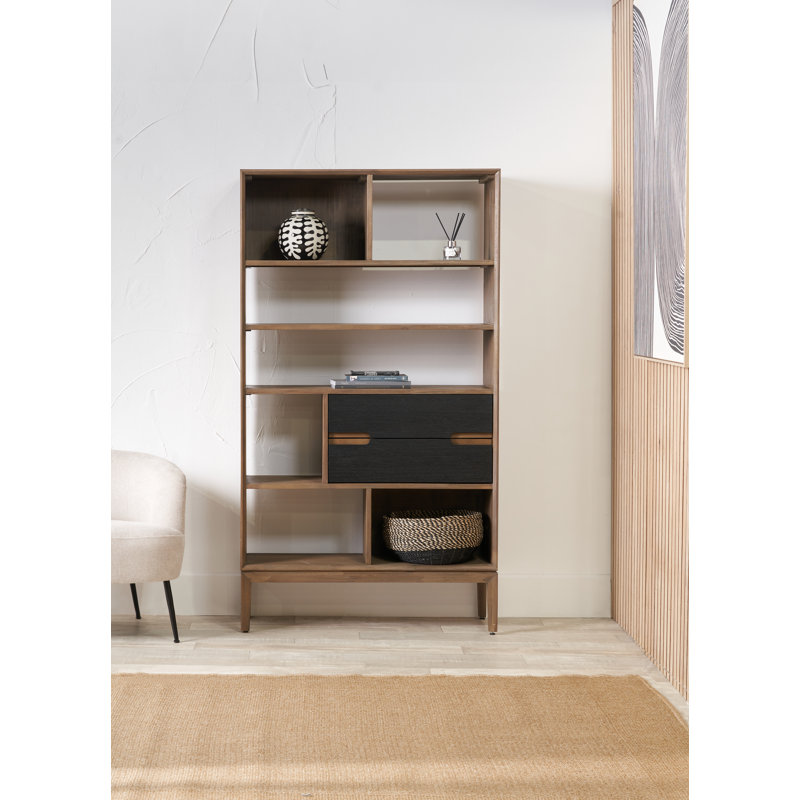 Takierra Display Cabinet, Black/Brown