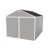 Campcraft 8*10Ft Resin Storage Shed, High Quality Pp Material, Strong Structure, Waterproof, Rust And UV Proof, Large Storage Space, 12Mm Thick Pp Board, HD Window Lighting-113717623