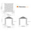 Pavillon de jardin en aluminium antirouille Sojag Havana 10 pi x 10 pi