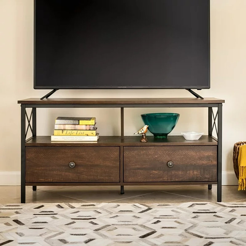 TV stand up to 50" with metal frame and drawers