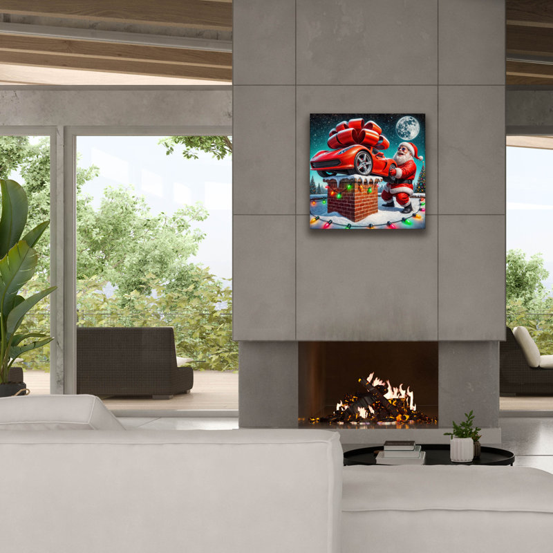 Art mural sur toile Red Barrel Studio® «From Santa To Good Boy» par Rey Klimt