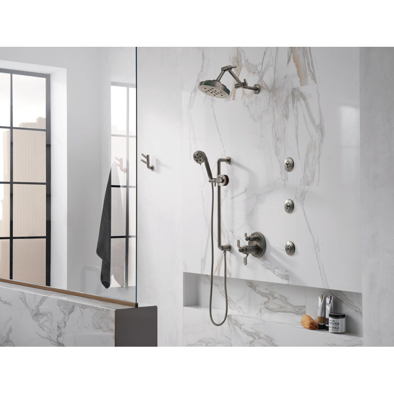 Litze® Shower Integrated Valve with Handles, Chrome, Lever