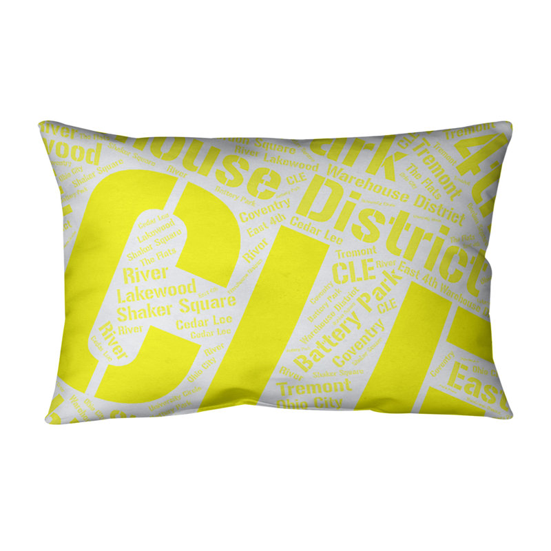 Coussin lombaire intérieur/extérieur cleveland, Oui, Jaune