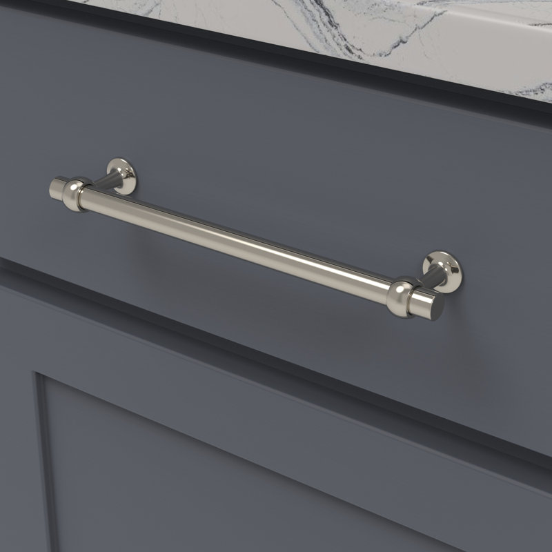 Ostia Collection Pull, 7 14/25", Polished Nickel