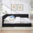Upholstered Bed Frame with Comfortable Backrest and Armrests-1364248605