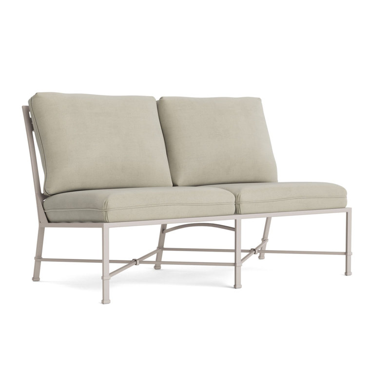 Venetian Outdoor 2 - Seat Loveseat, Dove, Fusion Neptune