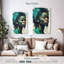 Leisha, fille africaine en turquoise-108241054