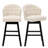 Aadhvika Upholstered BarStools with Solid Wood Frame-104100028-104100025