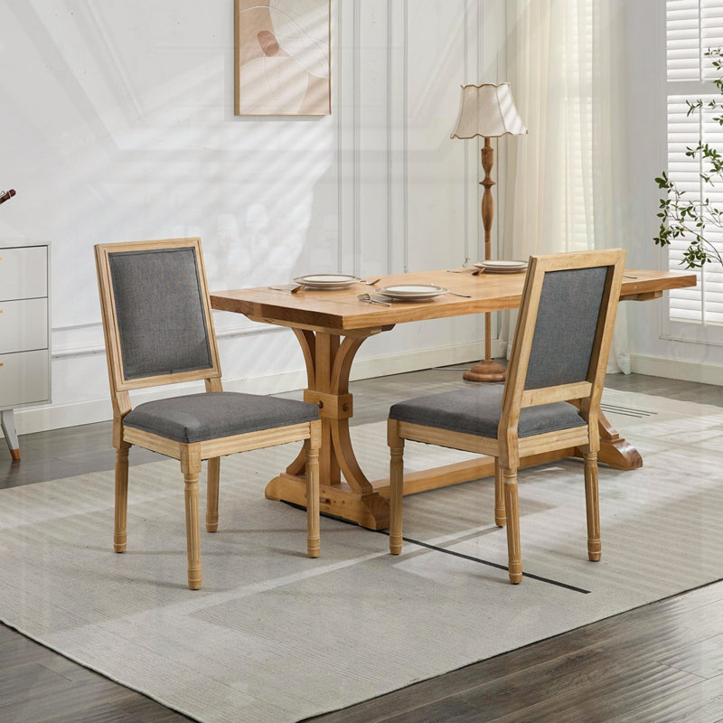 Ensemble de 2 chaises French Decor, Gris