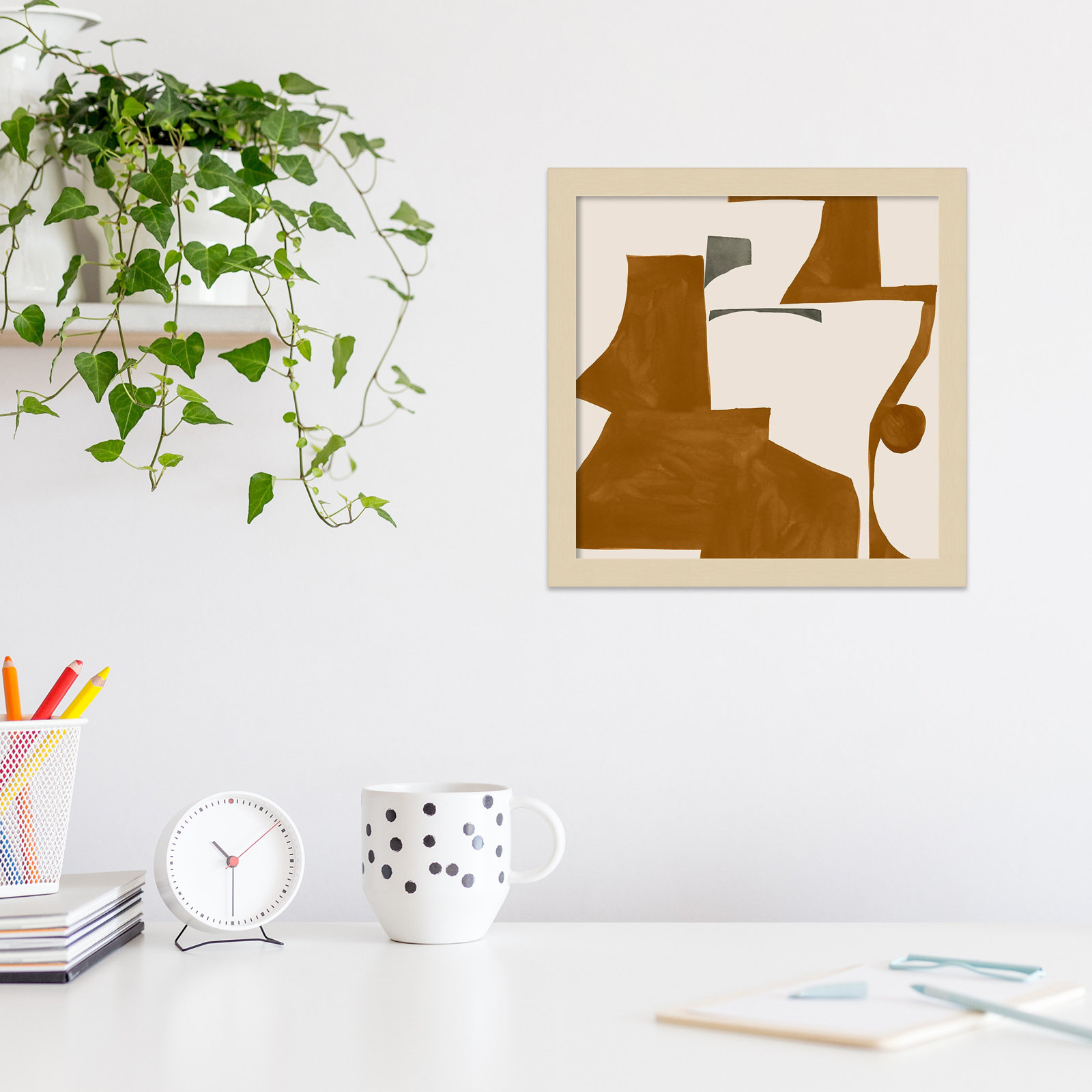 Forecast by Sozi, 13" H x 13" W x 1" D, Brown