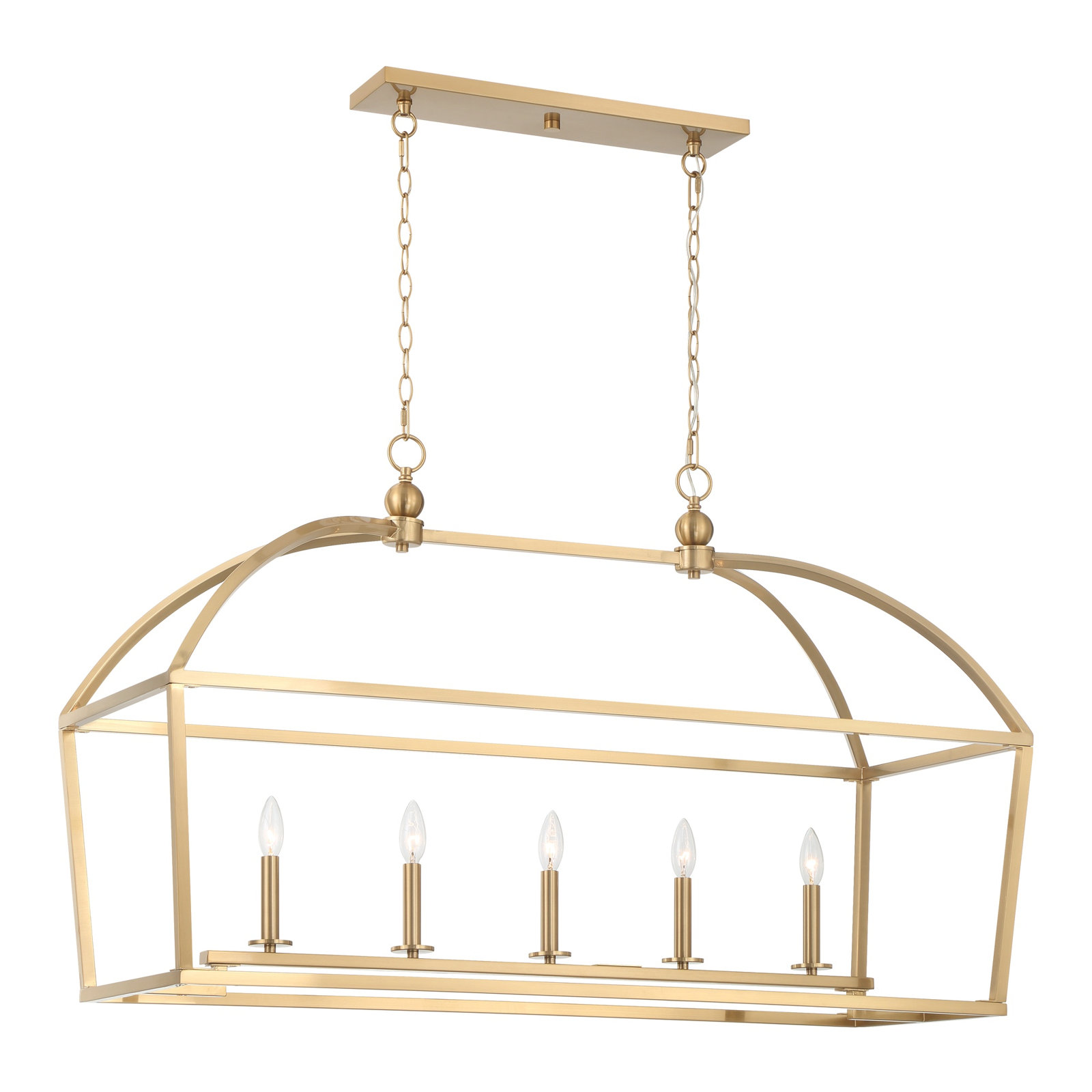 Alfreda 5-Light Chandelier, Brass