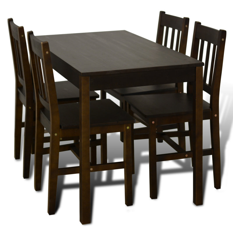 4 - Person Bar Height Dining Set, Brown