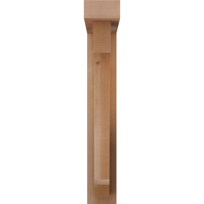 Support de bloc impérial avec entretoise décalée, 26 x 18, Cèdre rouge occidental de l 4 po (scié brut)
