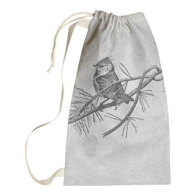 Hansard Fabric Laundry Bag with Handles