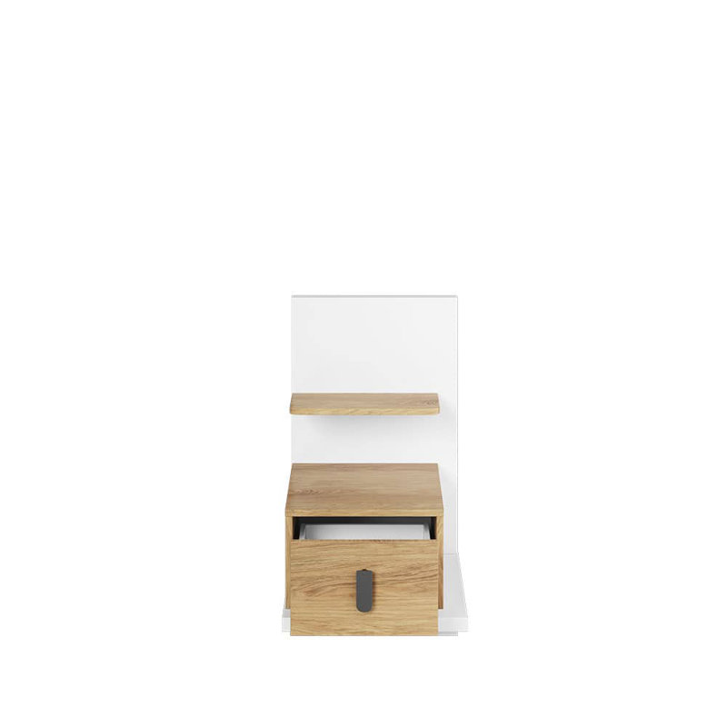 Savonia 43cm W Manufactured Wood Bedside Table, Right