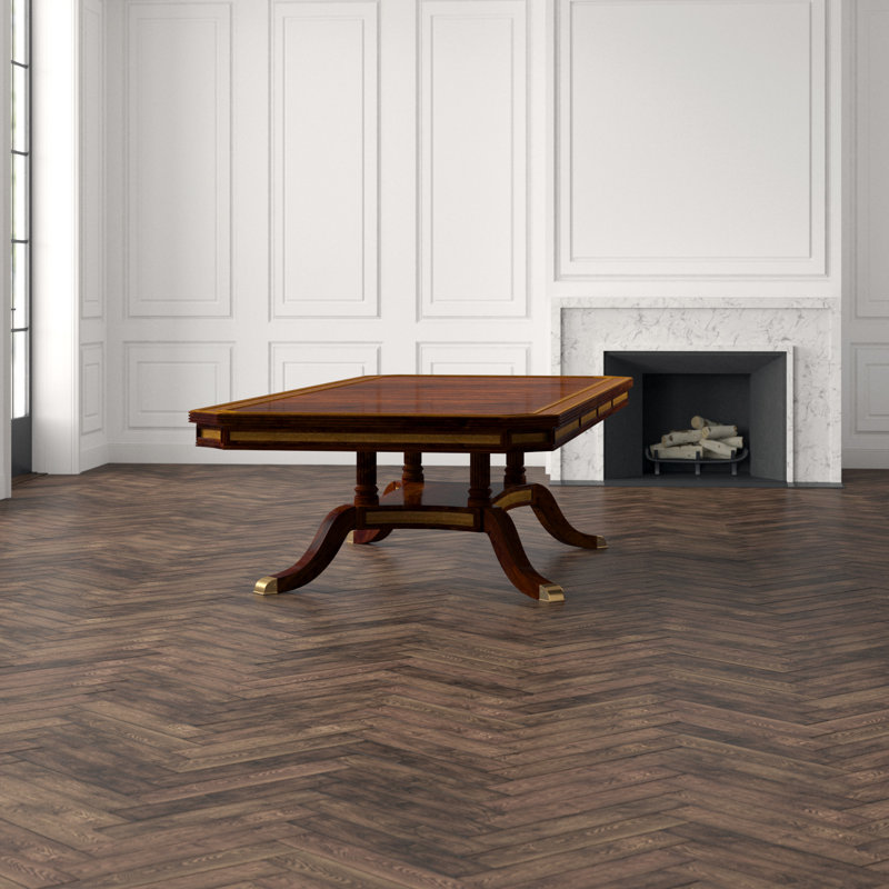English Cabinet Maker Mahogany Wood Dining Table