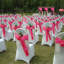 Housses de chaise de mariage blanches extensibles