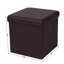 Repose-pieds carré en similicuir avec rangement 14,96 po-277850469