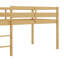 Lit mezzanine bas en bois avec échelle-858322135