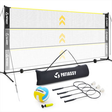 YYBUSHER Portable Badminton Training Net Kit