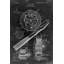 Toile noire moulinet de pêche | Art mural Home Decor