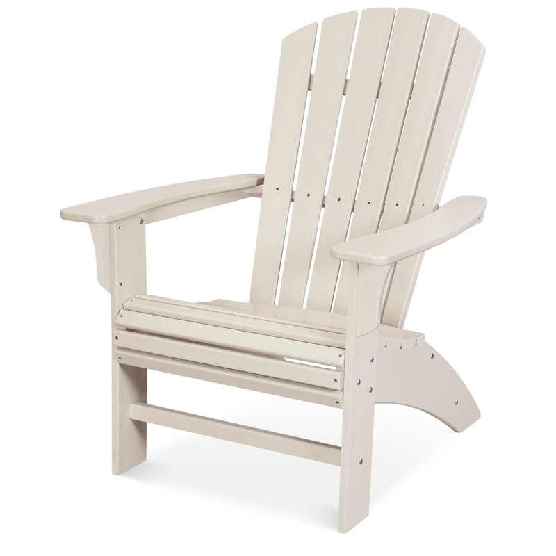 TREX Outdoors Yacht Club Curveback Adirondack Chair, Sand Castle