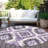 Machine Washable Indoor/Outdoor Xhevrie Purple Rug-24269252