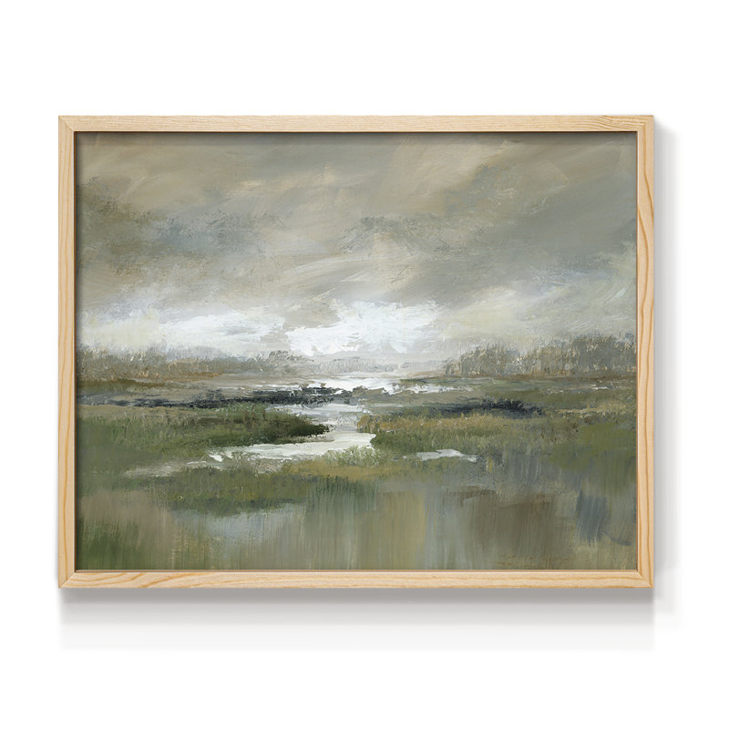 Misty Inlet -Framed Print - Restickable, H 8 po x l 10 po, Naturel