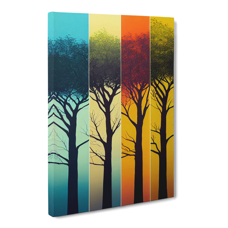 Tree Polygon - Wrapped Canvas, 50cm H x 35cm W x 3cm D