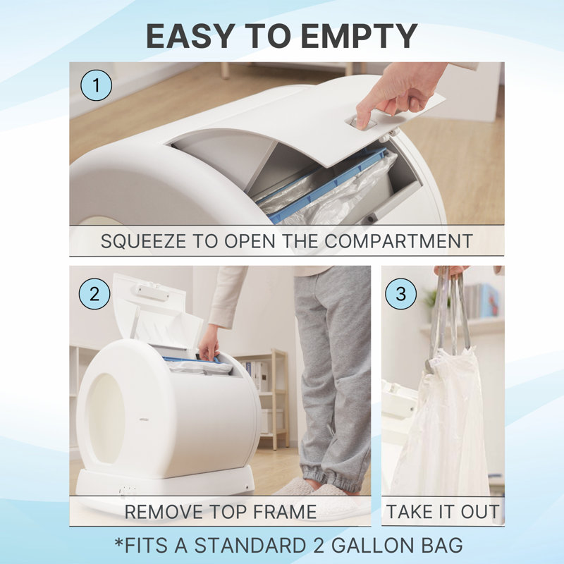 UBPET Automatic, Self-Cleaning Litter Box with App & Camera for Multiple Cats