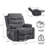 Swivel Rocker Recliner Chair with Massage and Heat, Oversized Reclining Sofa with 360° Swivel-1411095469