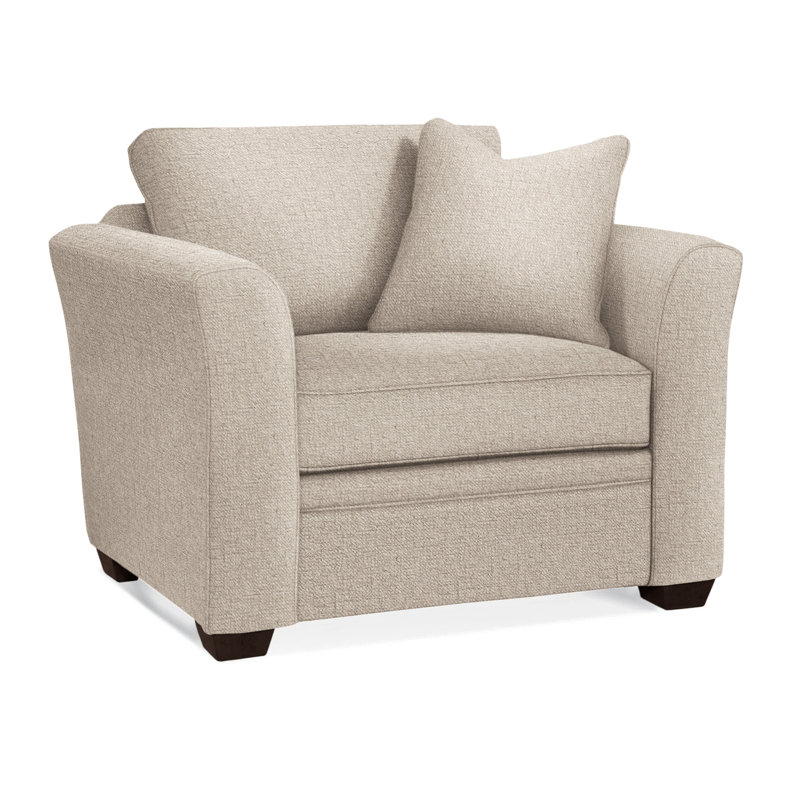 Bridgeport Upholstered Armchair, Eggshell Crypton Performance; 0884-93, Java