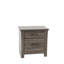 Table de chevet en chêne gris