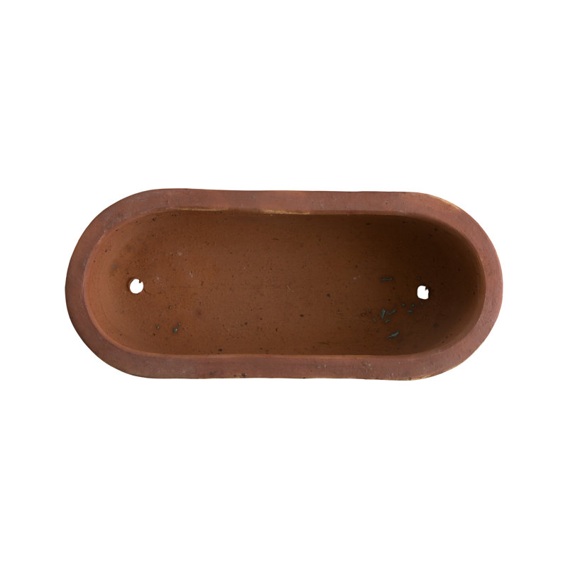 Window Box Handmade Ceramic Planter, 11" H x 24" W x 9" D, Teal