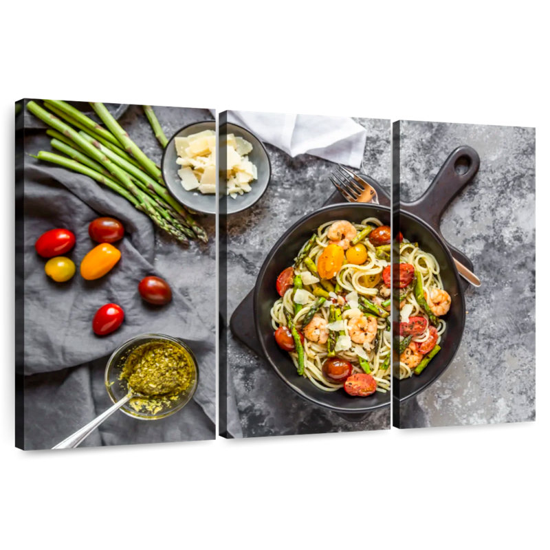 Yarlin Seafood Spaghetti, 32" H x 50" W