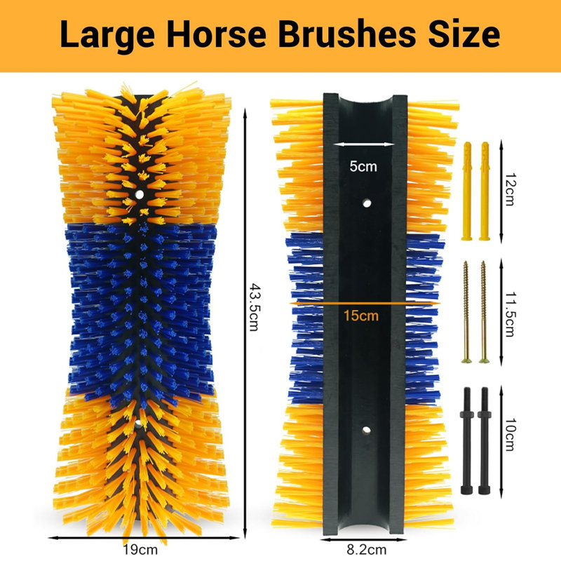 Cleaning Brushes, Yellow/Blue
