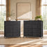 8_x005f_x001e_Drawer et 9_x005f_x001e_Drawer, ensemble de commode large en tissu, commode de chambre à coucher pour tiroirs de rangement