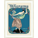 Faire Les Magasins Print by Lillian August