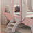 Princess Magical Crown Carriage-shaped Bed with Ladder-1712286103