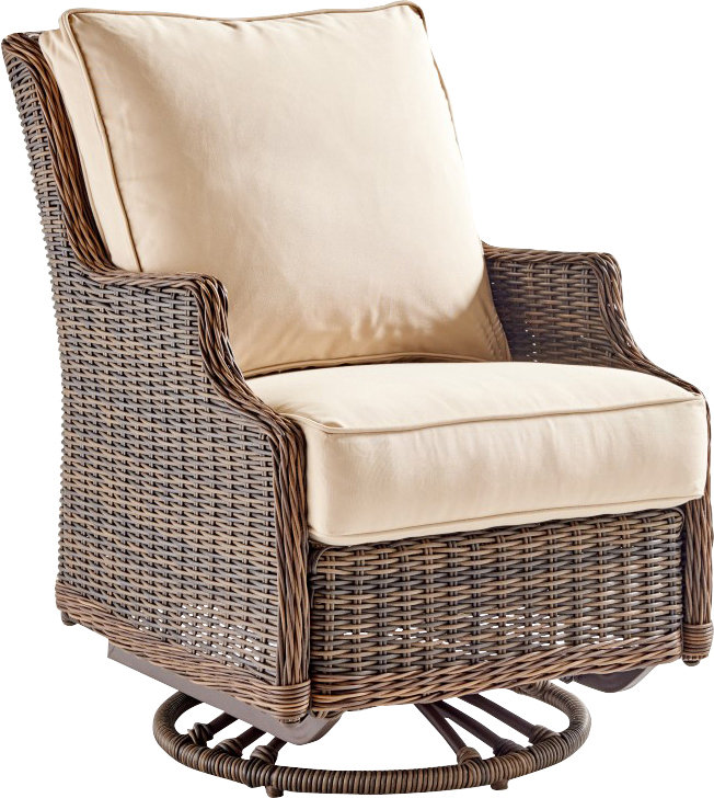 Fauteuil oscillant pivotant Bobbi, Sunbrella® ‑ Dupione péridot