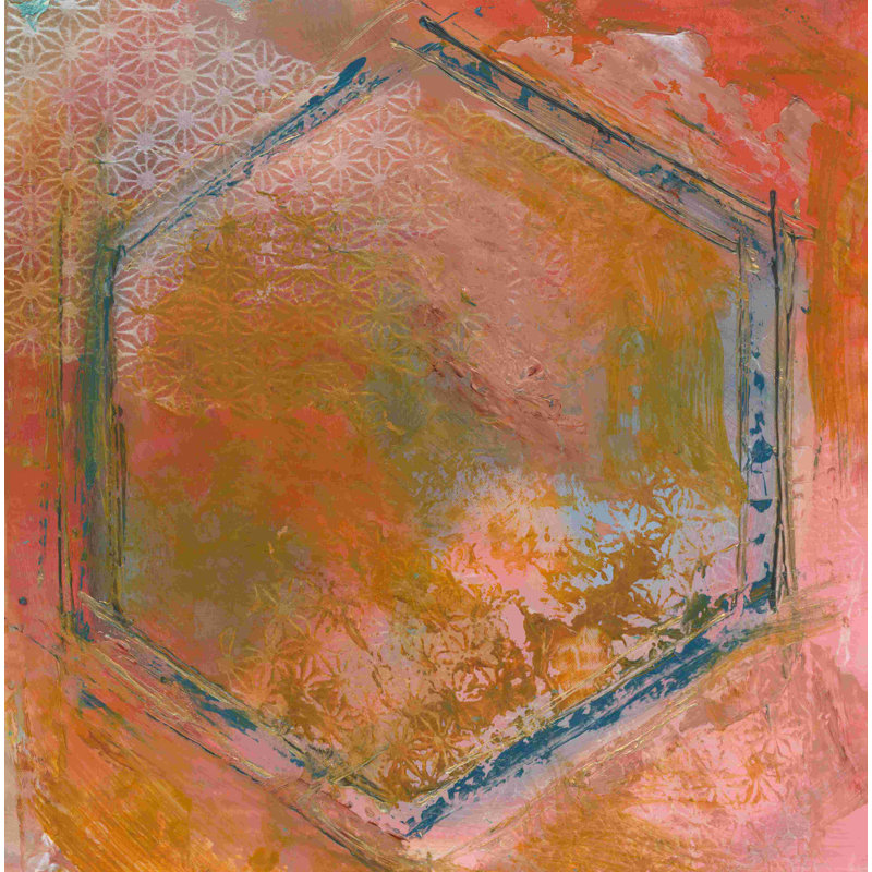 Hexagon Abstract - Wrapped Canvas Graphic Art, 20" H x 20" W  
